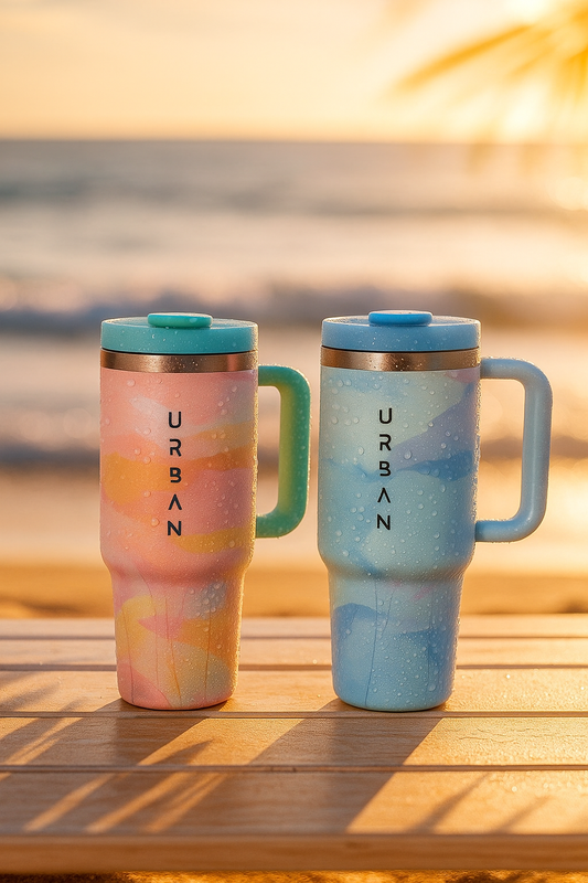 Premium 40oz Urban Stainless Steel Tumbler (1.18L) Keep Drinks Hot & Cold for Hours